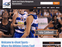 Tablet Screenshot of 4frontsports.com